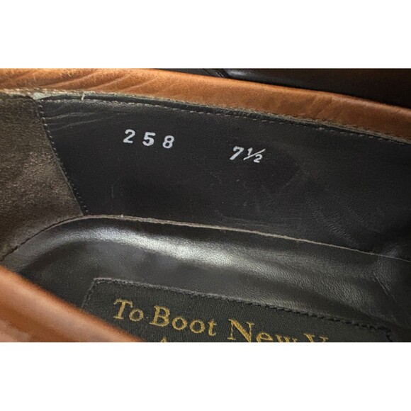 To Boot New York Men's Penny Loafer Dress Shoes Size EU 7.5 US 8.5 Made In Italy - Picture 12 of 12